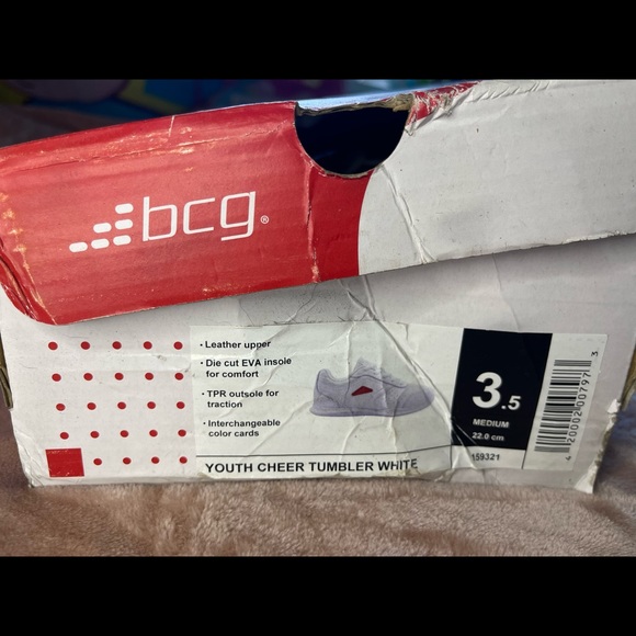 BCG YOUTH CHEER WHITE TUMBLERS - Picture 4 of 7